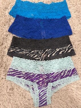 Lot of 4 NWT 2010 Victoria's Secret The Lacie Panties Size Extra Small